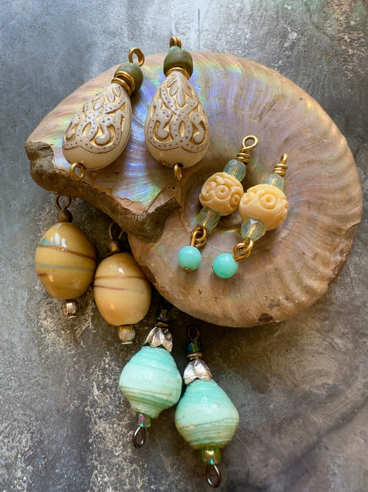 Baubles Below - 4 Pair Vintage Bead Stack Kit - Vintaj Idaho Design - 8/20/2025 - Vintaj Live Shop ID
