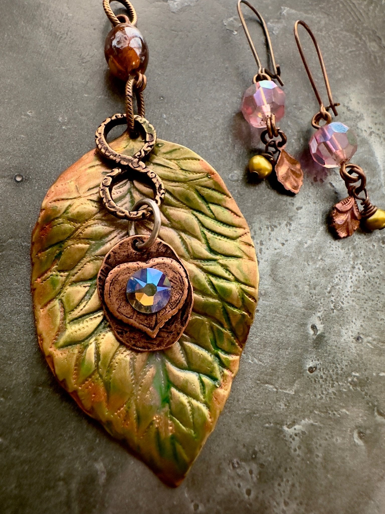 Briar - Leaf Beauty - Earring & Pendant Kit - Vintaj Idaho Design - 11/9/2025 - Vintaj Live Shop ID