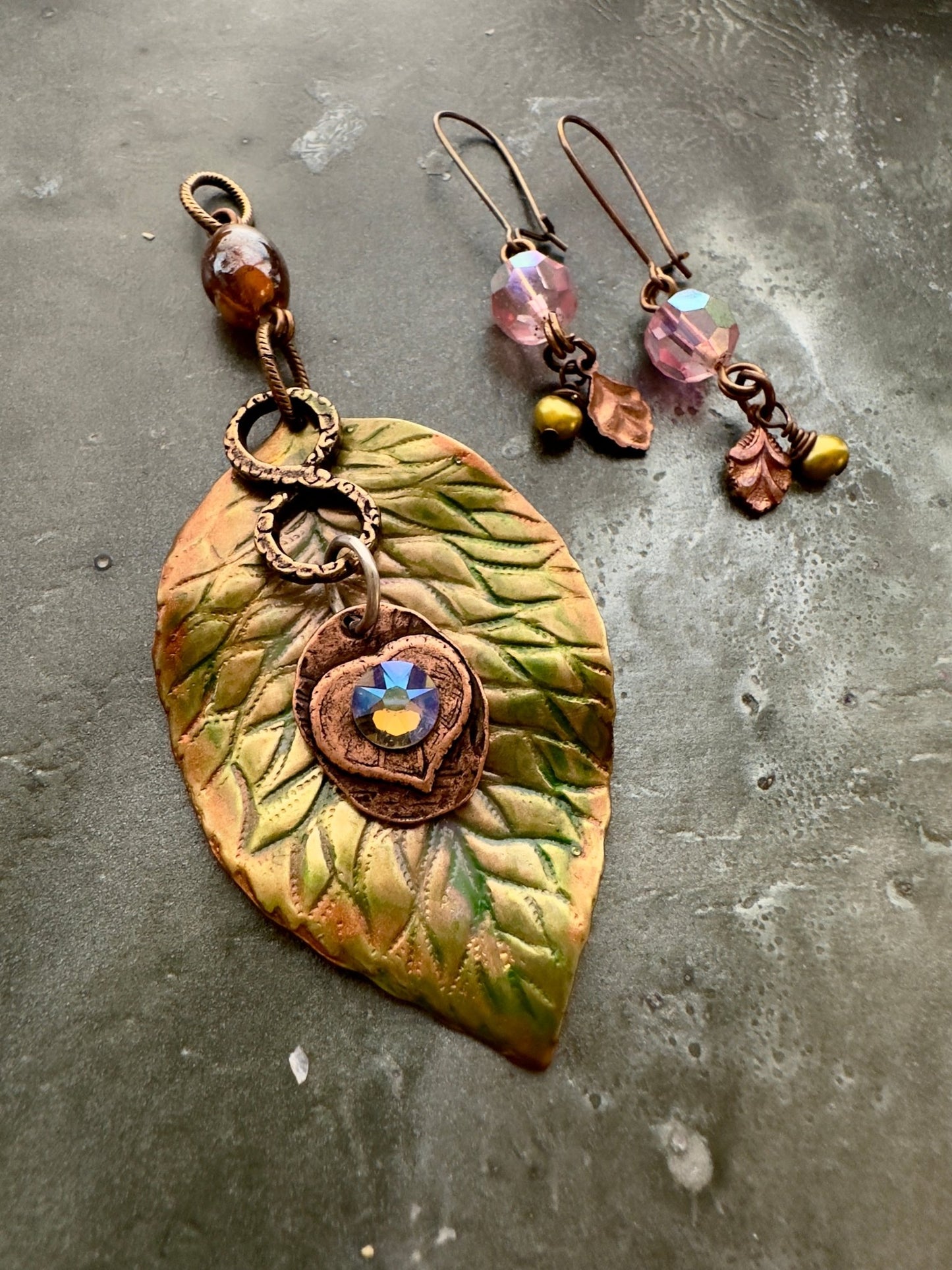 Briar - Leaf Beauty - Earring & Pendant Kit - Vintaj Idaho Design - 11/9/2025 - Vintaj Live Shop ID