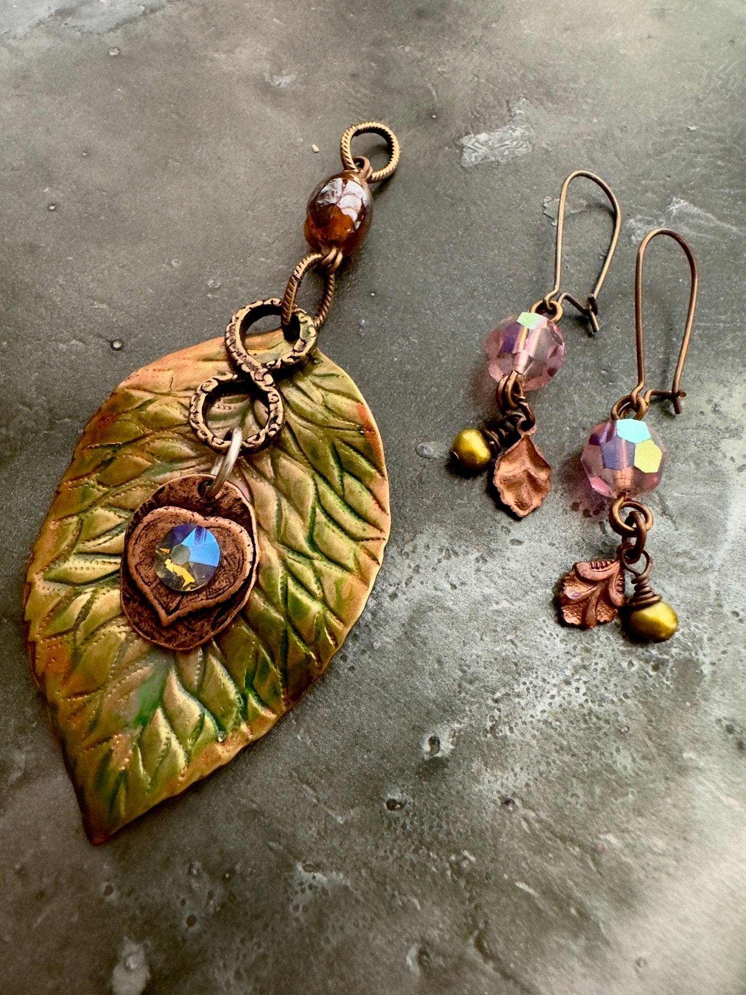 Briar - Leaf Beauty - Earring & Pendant Kit - Vintaj Idaho Design - 11/9/2025 - Vintaj Live Shop ID