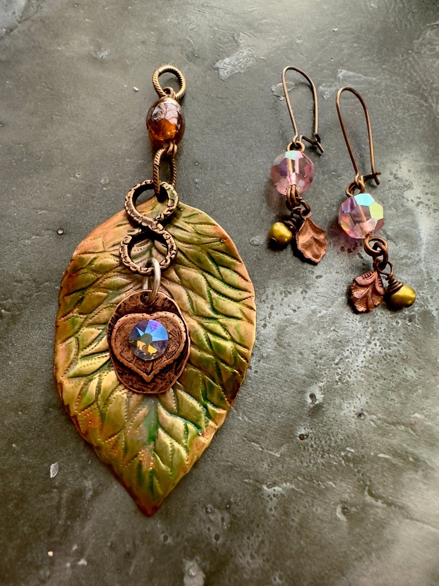 Briar - Leaf Beauty - Earring & Pendant Kit - Vintaj Idaho Design - 11/9/2025 - Vintaj Live Shop ID
