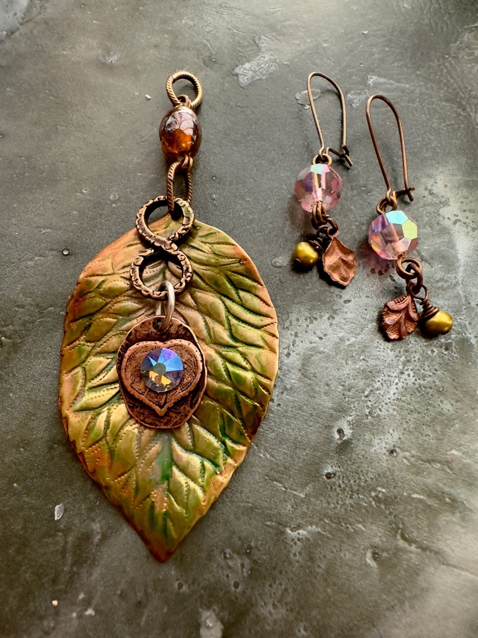 Briar - Leaf Beauty - Earring & Pendant Kit - Vintaj Idaho Design - 11/9/2025 - Vintaj Live Shop ID