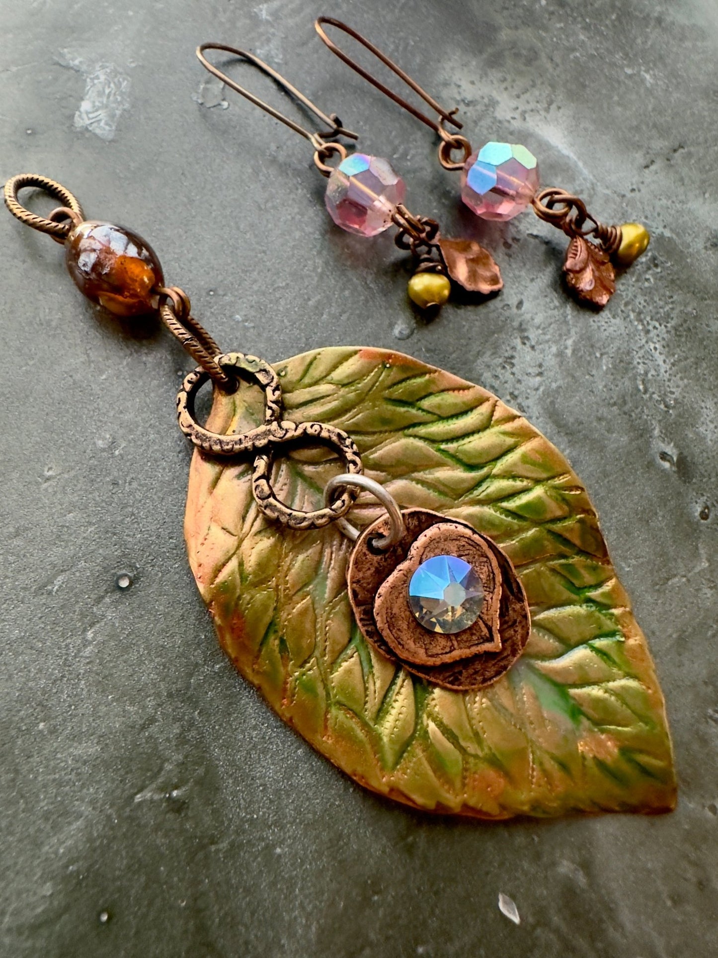 Briar - Leaf Beauty - Earring & Pendant Kit - Vintaj Idaho Design - 11/9/2025 - Vintaj Live Shop ID