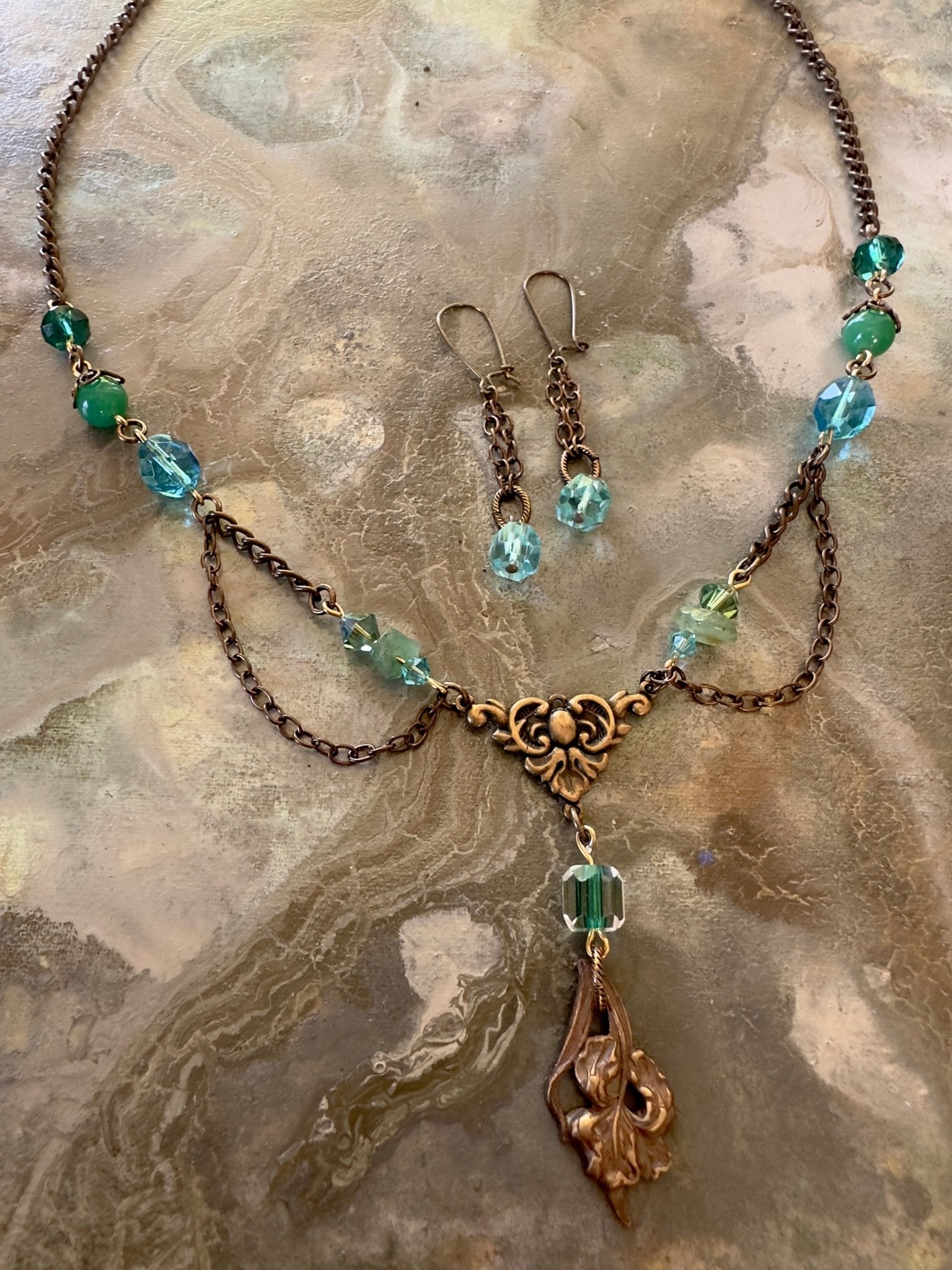 Briar Vale Vintage FINISHED Necklace and Earrings! 6/11/25 - Vintaj Live Shop ID