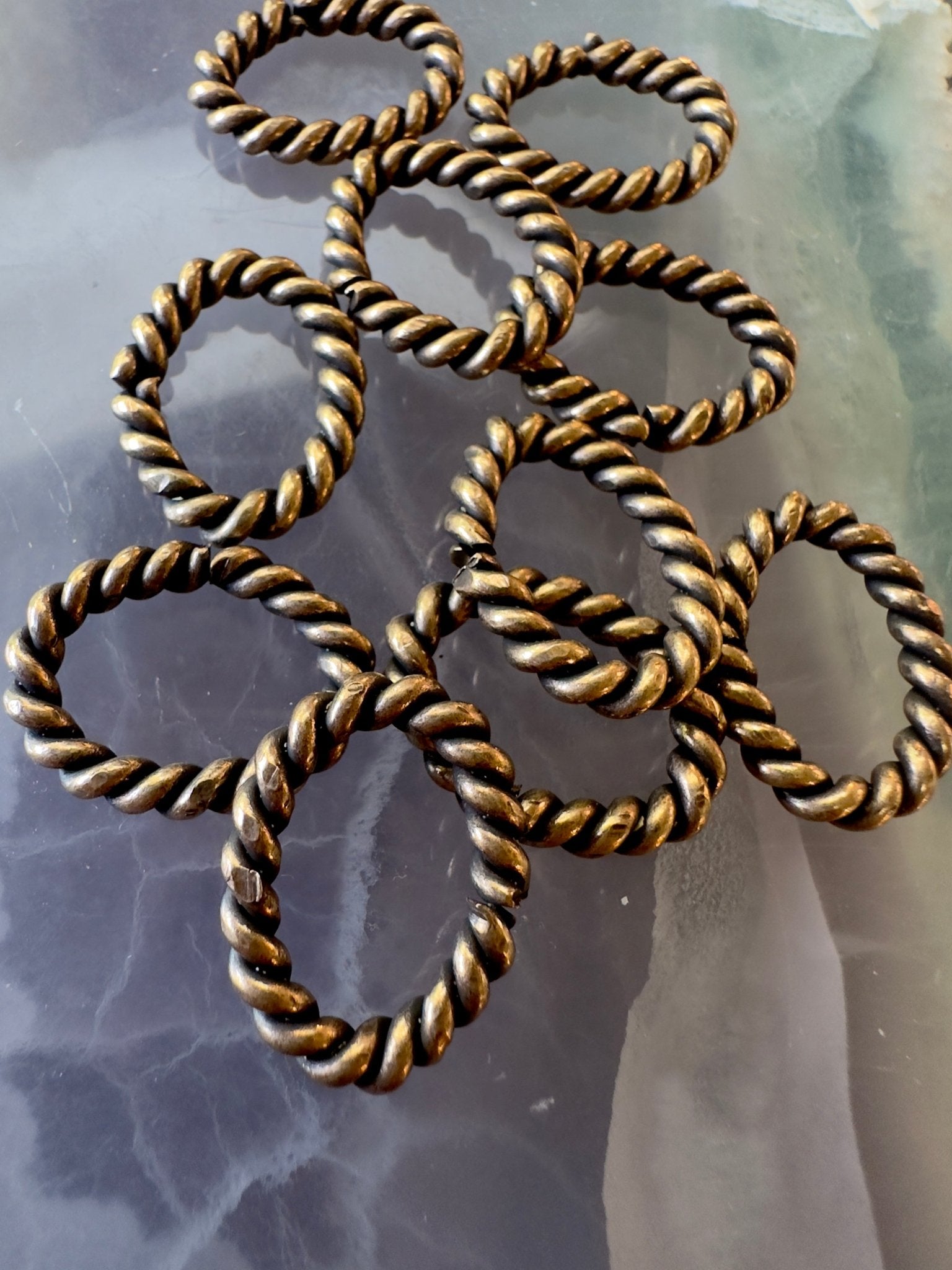 BULK - UP Days - Roped Oval 10pcs - Vintaj - 7/17 - Vintaj Live Shop ID