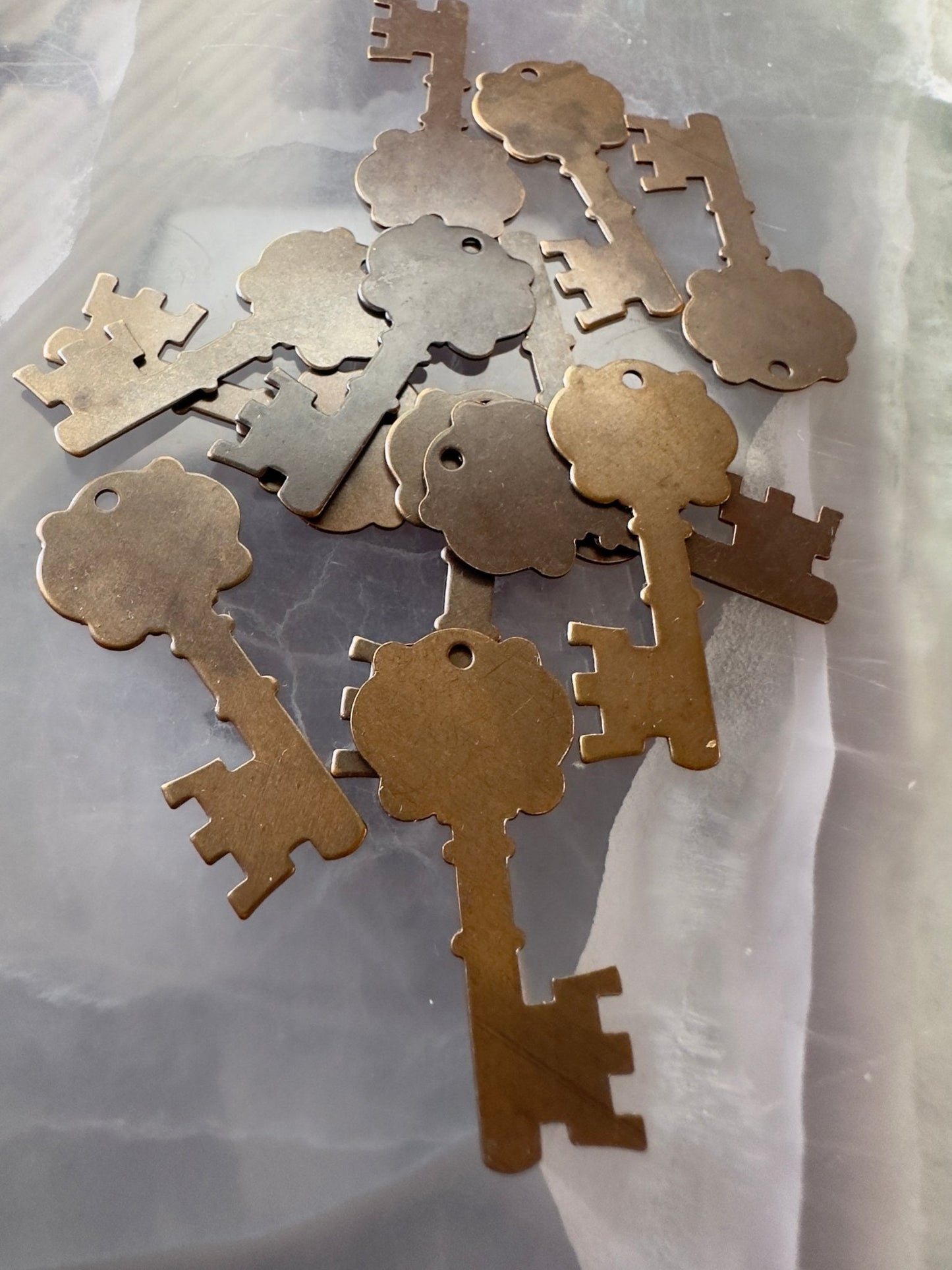 BULK UP - Key Blank 12 pcs - Vintaj - 7/17 - Vintaj Live Shop ID