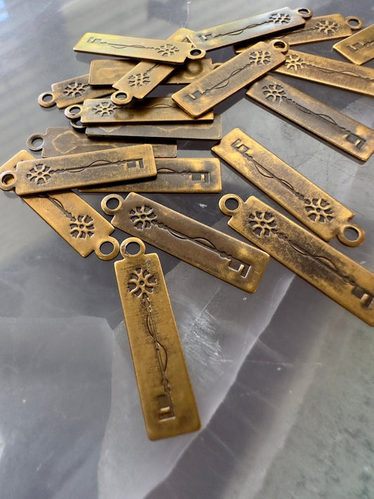 BULK UP - Key Rectangle 20pcs - Vintaj - 7/17 - Vintaj Live Shop ID