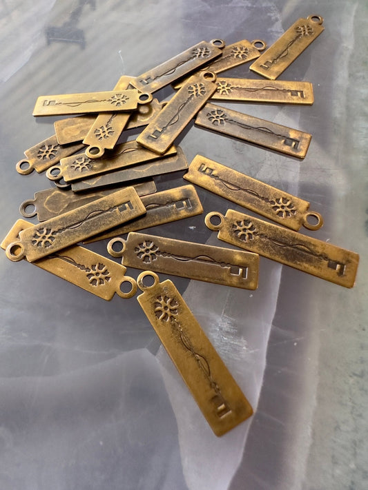 BULK UP - Key Rectangle 20pcs - Vintaj - 7/17 - Vintaj Live Shop ID