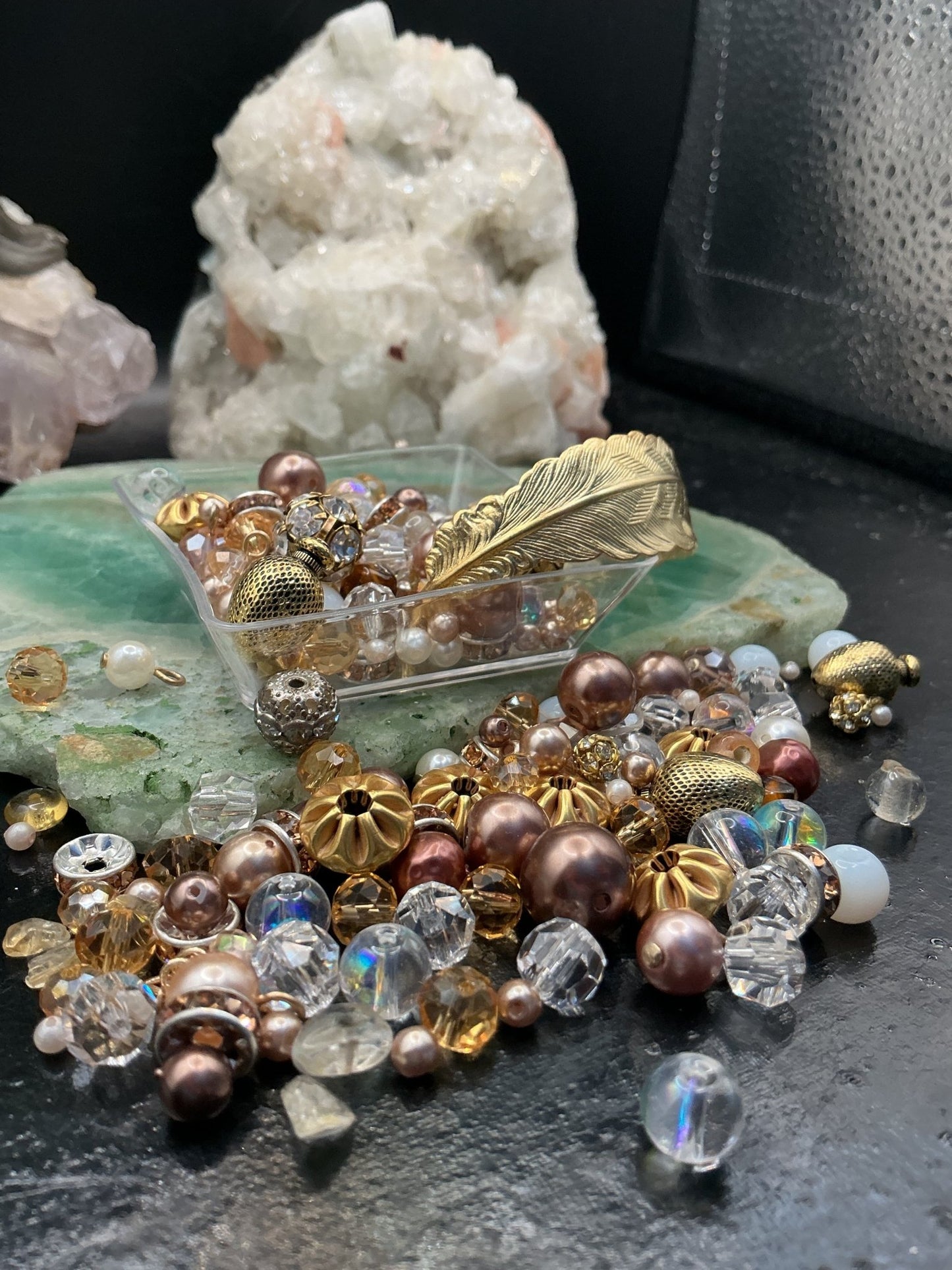 Champagne Toast 2oz Vintage Bead Mix - VLS Idaho - 8/13/26 - Vintaj Live Shop ID