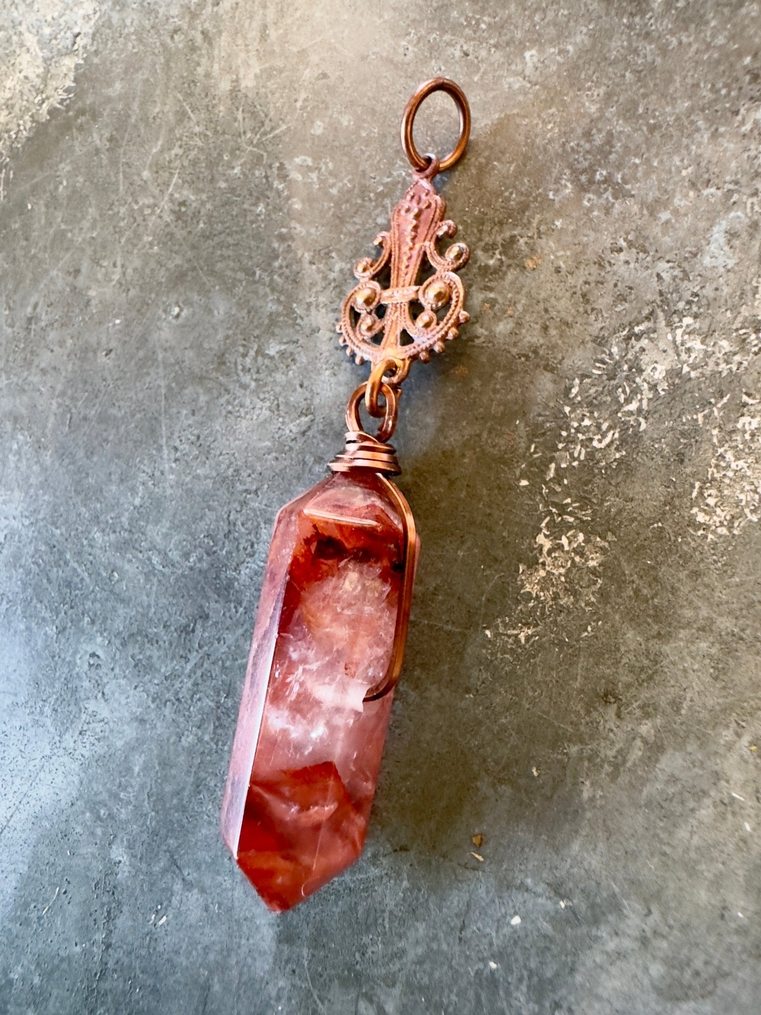 Crimson Ember Crystal Pendant Kit - Vintaj Idaho Design - 7/30/2025 - Vintaj Live Shop ID