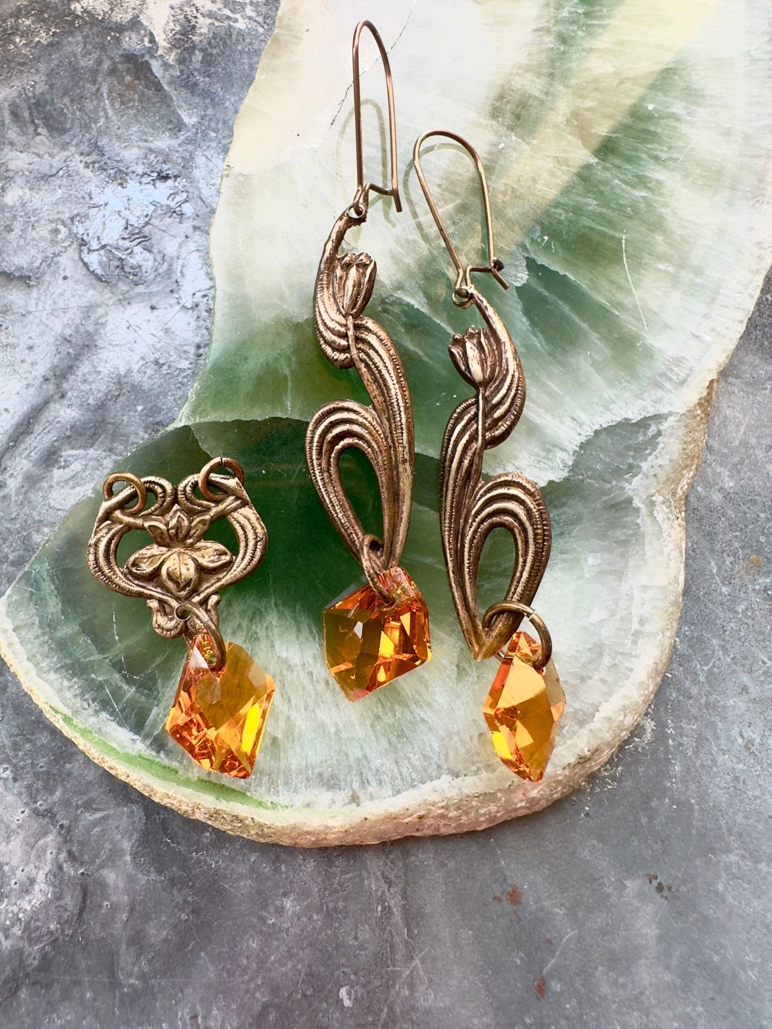 Crystalline Lotus - Pendant & Earring Kit - Vintaj Idaho Design - 10/1/2025 - Vintaj Live Shop ID