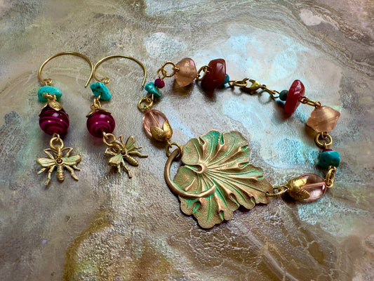Deco Flourish - Fairy Folly Collection - Bracelet Earrings Kit - Vintaj Design - 5/14/2025 - Vintaj Live Shop ID