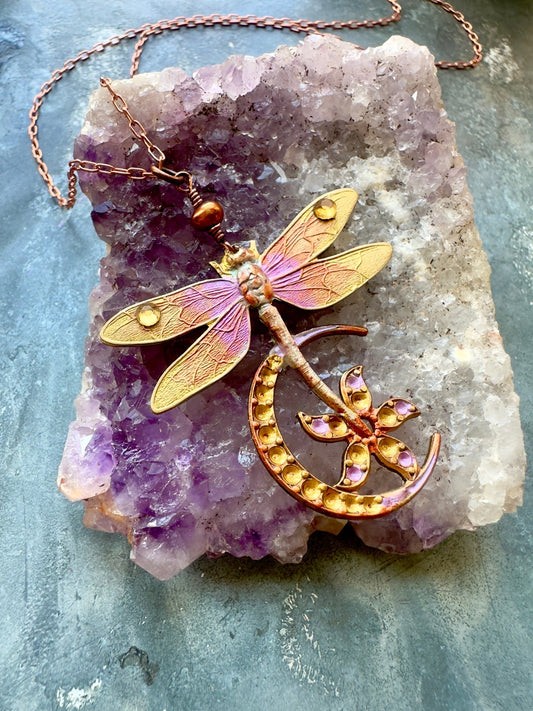 Dragon Moon - Necklace Kit - Vintaj Idaho Design - 9/3/2025 - Vintaj Live Shop ID