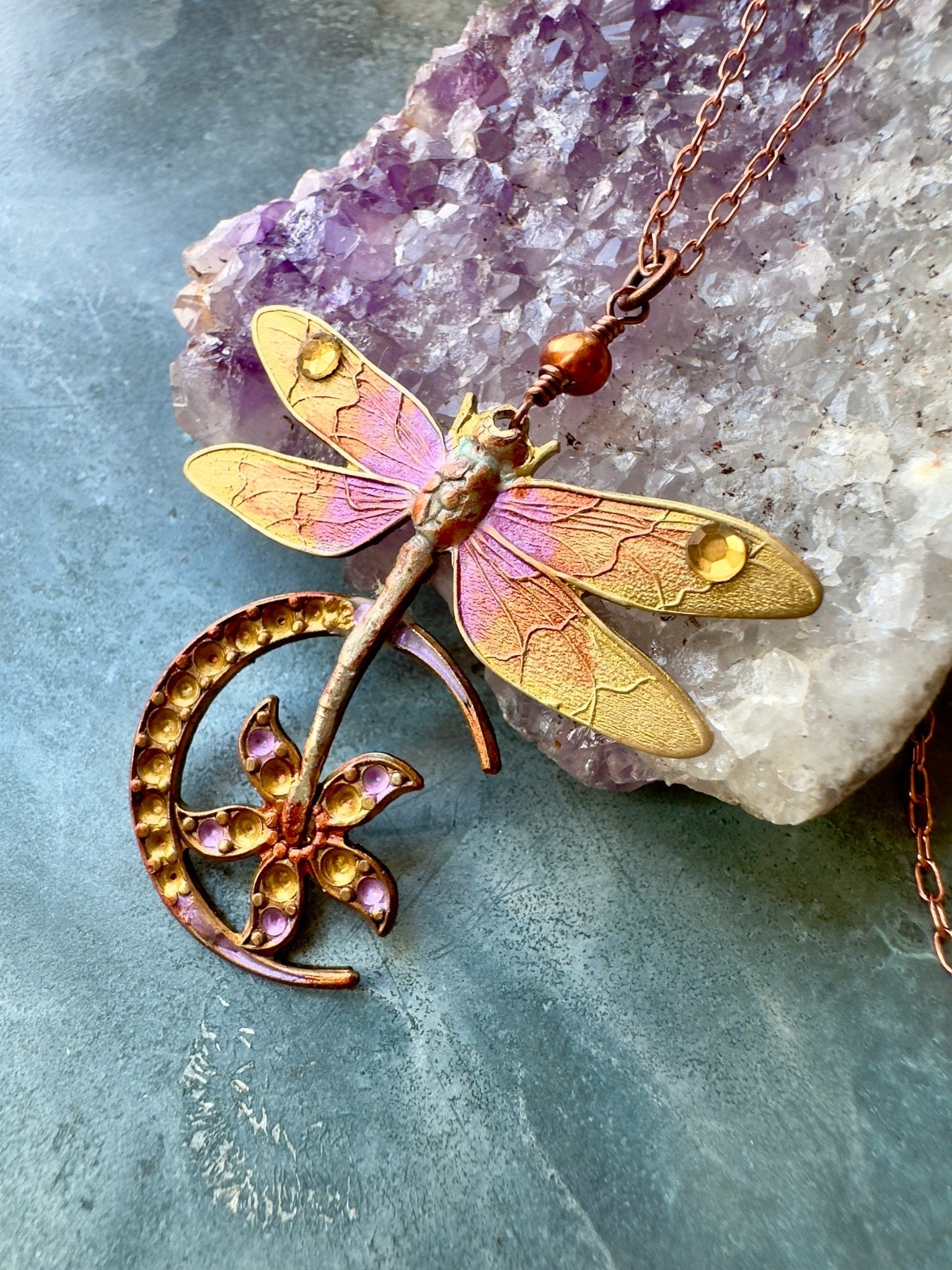 Dragon Moon - Necklace Kit - Vintaj Idaho Design - 9/3/2025 - Vintaj Live Shop ID
