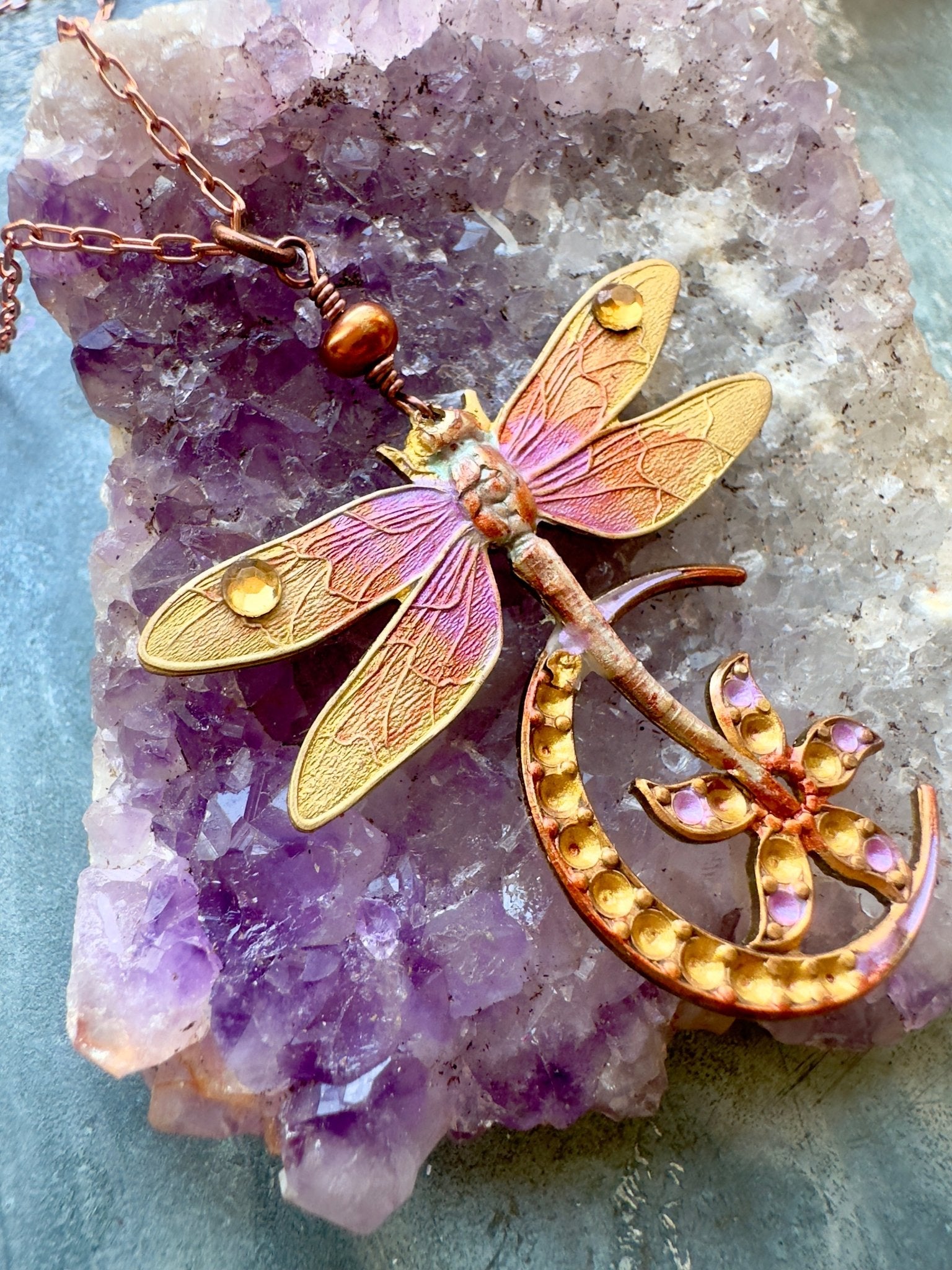 Dragon Moon - Necklace Kit - Vintaj Idaho Design - 9/3/2025 - Vintaj Live Shop ID