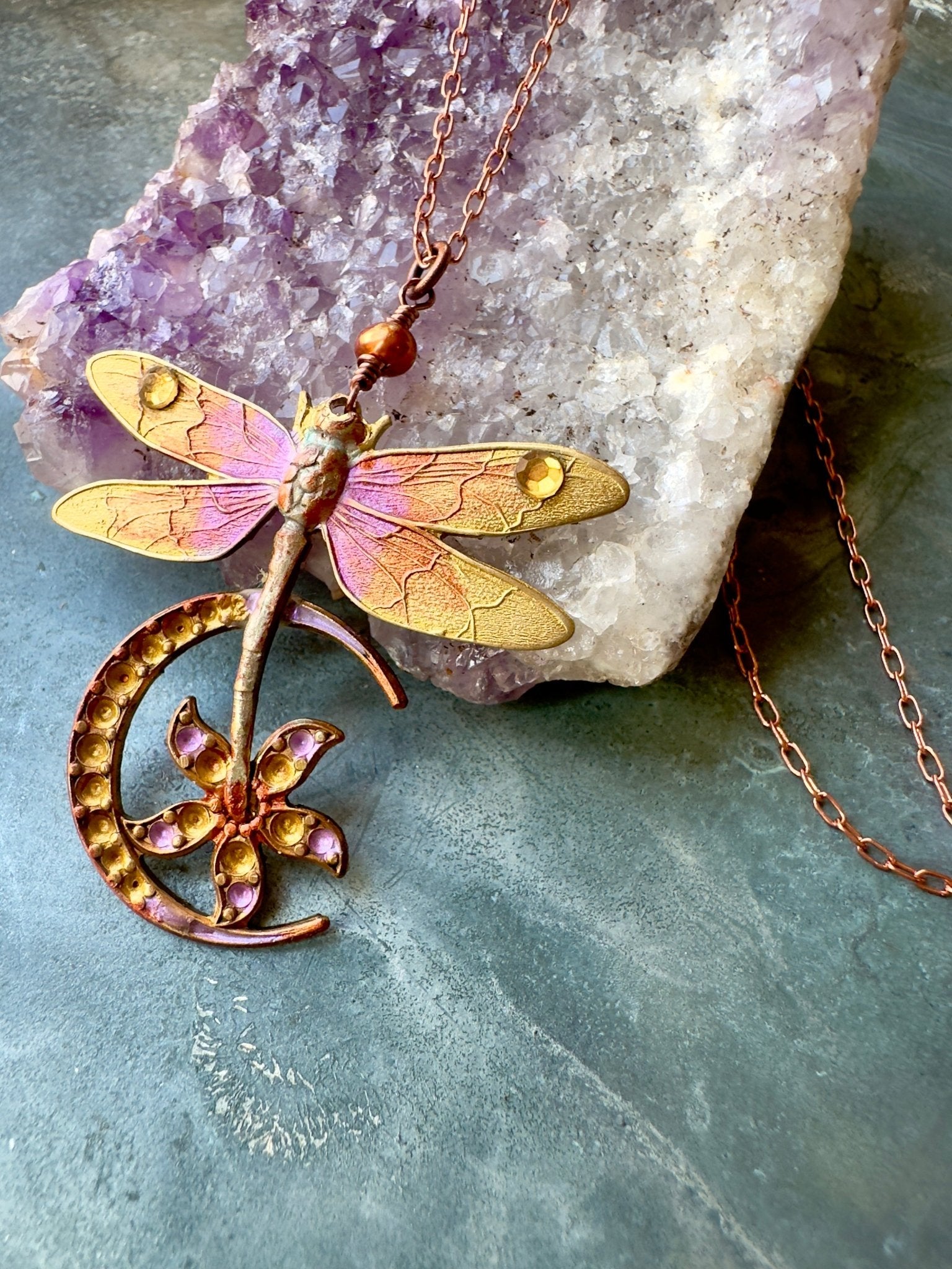 Dragon Moon - Necklace Kit - Vintaj Idaho Design - 9/3/2025 - Vintaj Live Shop ID