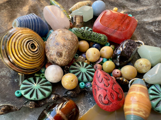 Earthen Enigma - Rustic Vintage Bead Mix - Idaho Vintaj Design - 10/9/2025 - Vintaj Live Shop ID