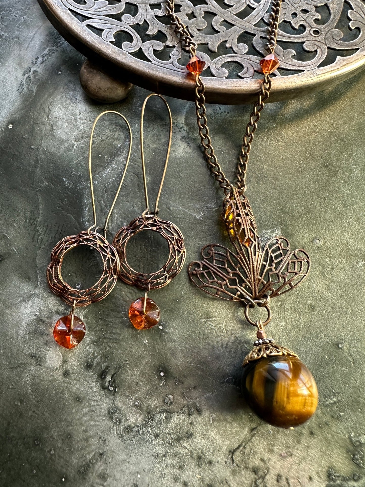 Emberland Muse - Vintage Necklace & Earring Kit - Vintaj Idaho Design - 11/12/2025 - Vintaj Live Shop ID