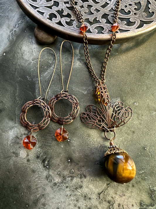Emberland Muse - Vintage Necklace & Earring Kit - Vintaj Idaho Design - 11/12/2025 - Vintaj Live Shop ID