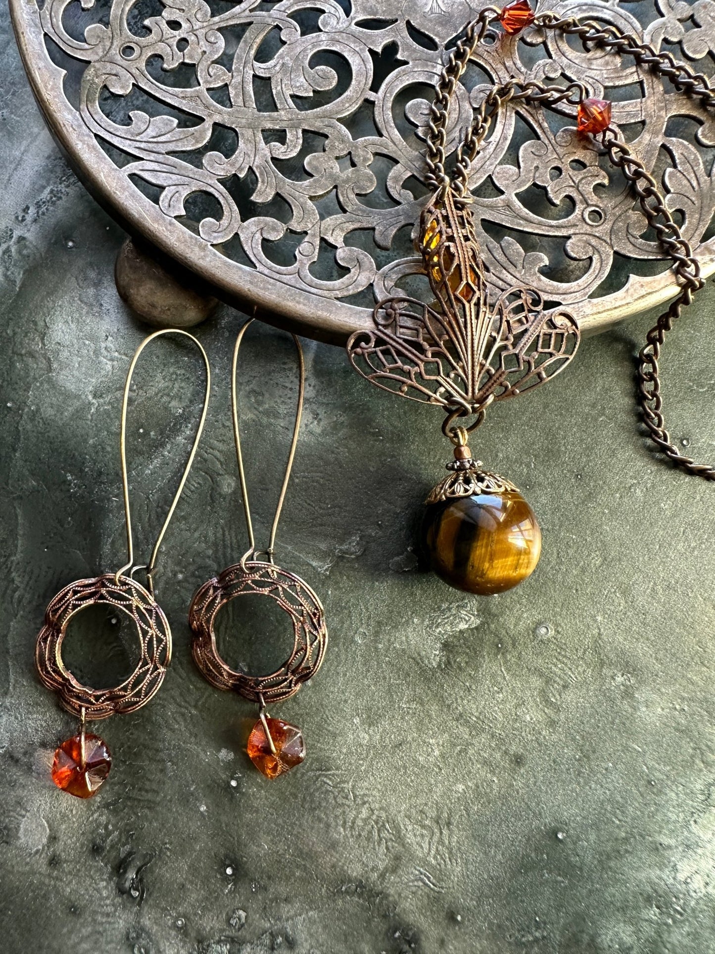Emberland Muse - Vintage Necklace & Earring Kit - Vintaj Idaho Design - 11/12/2025 - Vintaj Live Shop ID