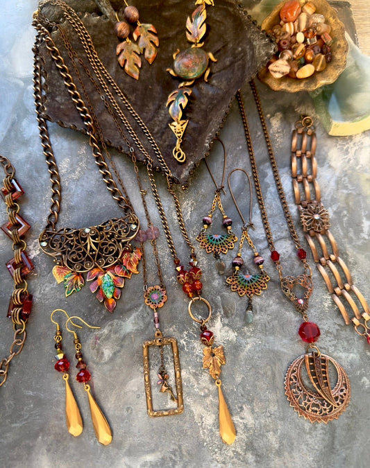 Falling Filigree FAB 5 Vintage Jewelry Set Kits - Vintaj Idaho Design - 9/24/2025 - Vintaj Live Shop ID