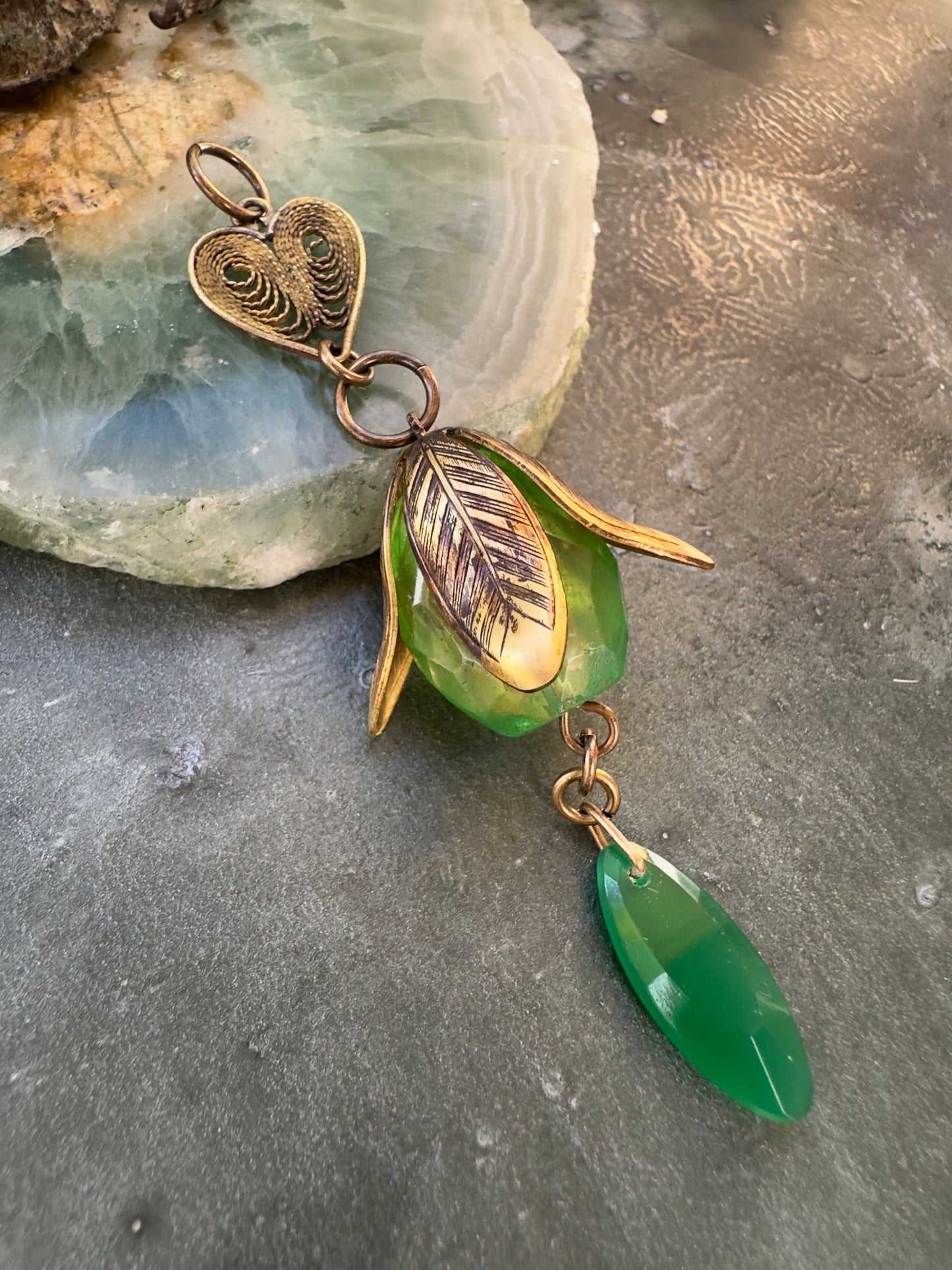 Ferned Heart - Vintage Pendant Kit - Vintaj Idaho Design - 10/29/2025 - Vintaj Live Shop ID