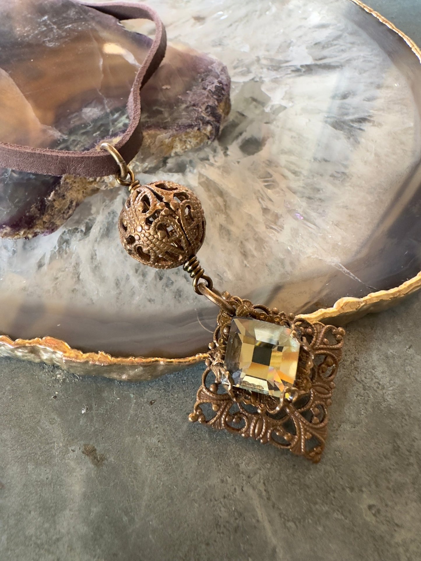 Filigree Forest - Mackie Made Finished Necklace - Idaho Vintaj Design - 8/13/2025 - Vintaj Live Shop ID