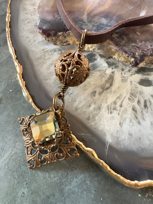 Filigree Forest - Mackie Made Finished Necklace - Idaho Vintaj Design - 8/13/2025 - Vintaj Live Shop ID