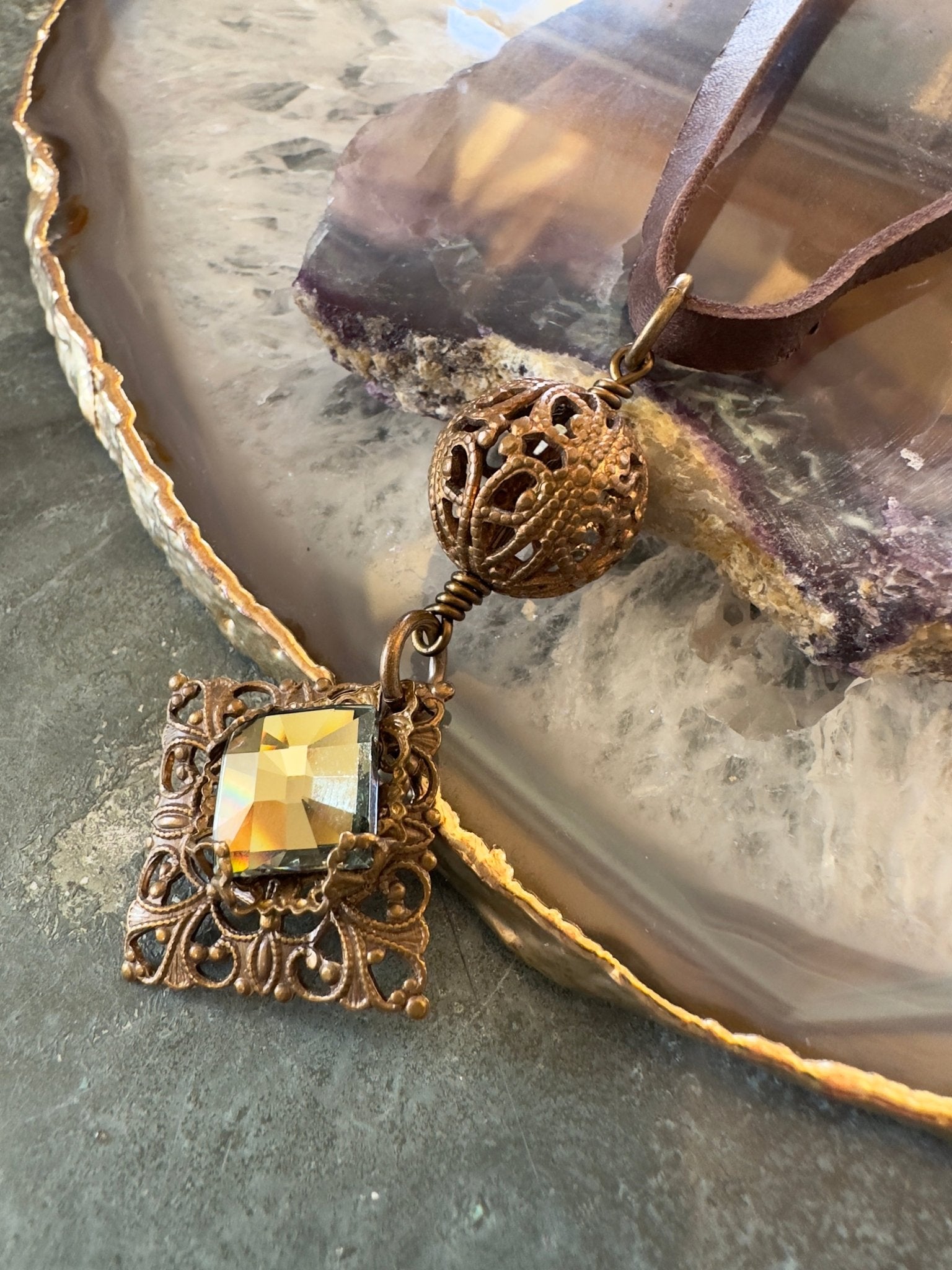 Filigree Forest - Mackie Made Finished Necklace - Idaho Vintaj Design - 8/13/2025 - Vintaj Live Shop ID