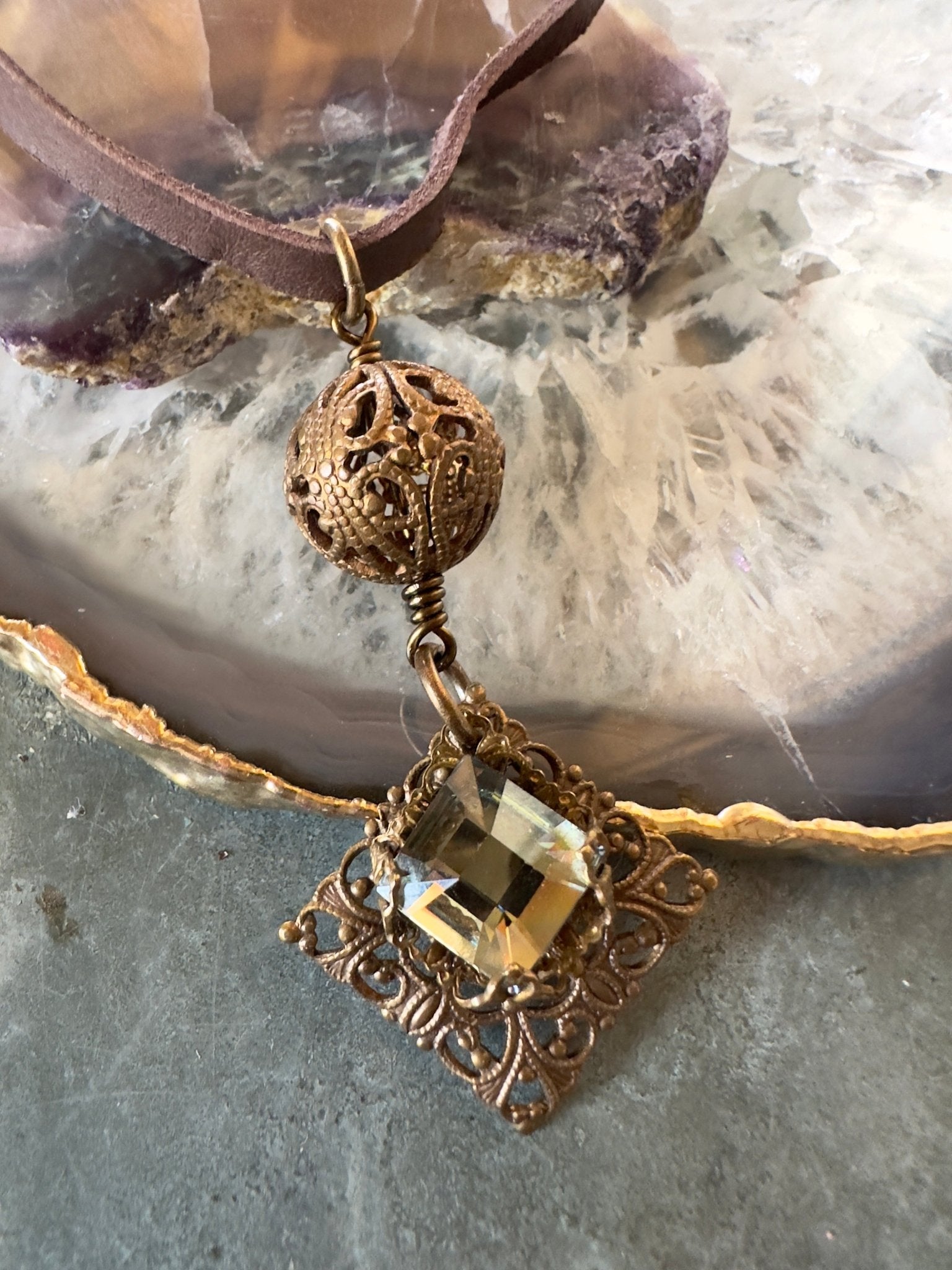 Filigree Forest - Mackie Made Finished Necklace - Idaho Vintaj Design - 8/13/2025 - Vintaj Live Shop ID