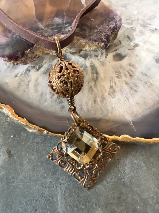 Filigree Forest - Mackie Made Finished Necklace - Idaho Vintaj Design - 8/13/2025 - Vintaj Live Shop ID