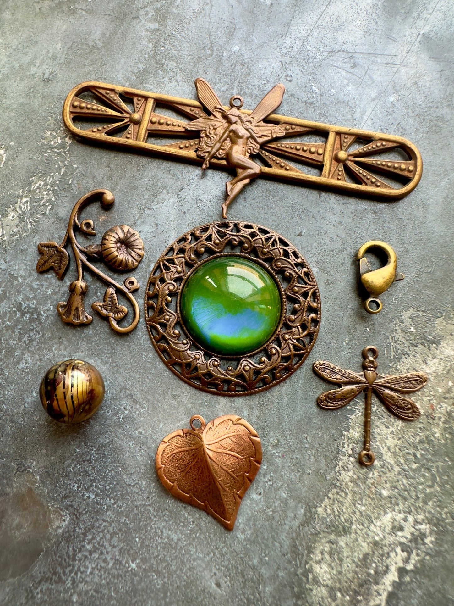 Fluttering Fern Glow - Vintage Vault Inspo Focal Pack - Vintaj Idaho Design - 9/10/2025 - Vintaj Live Shop ID