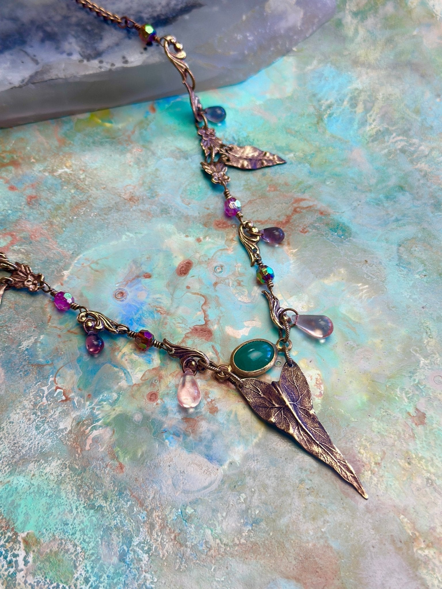 Forest Droplets Necklace Earrings Kit - Vintaj Design - 3/5/25 - Vintaj Live Shop ID