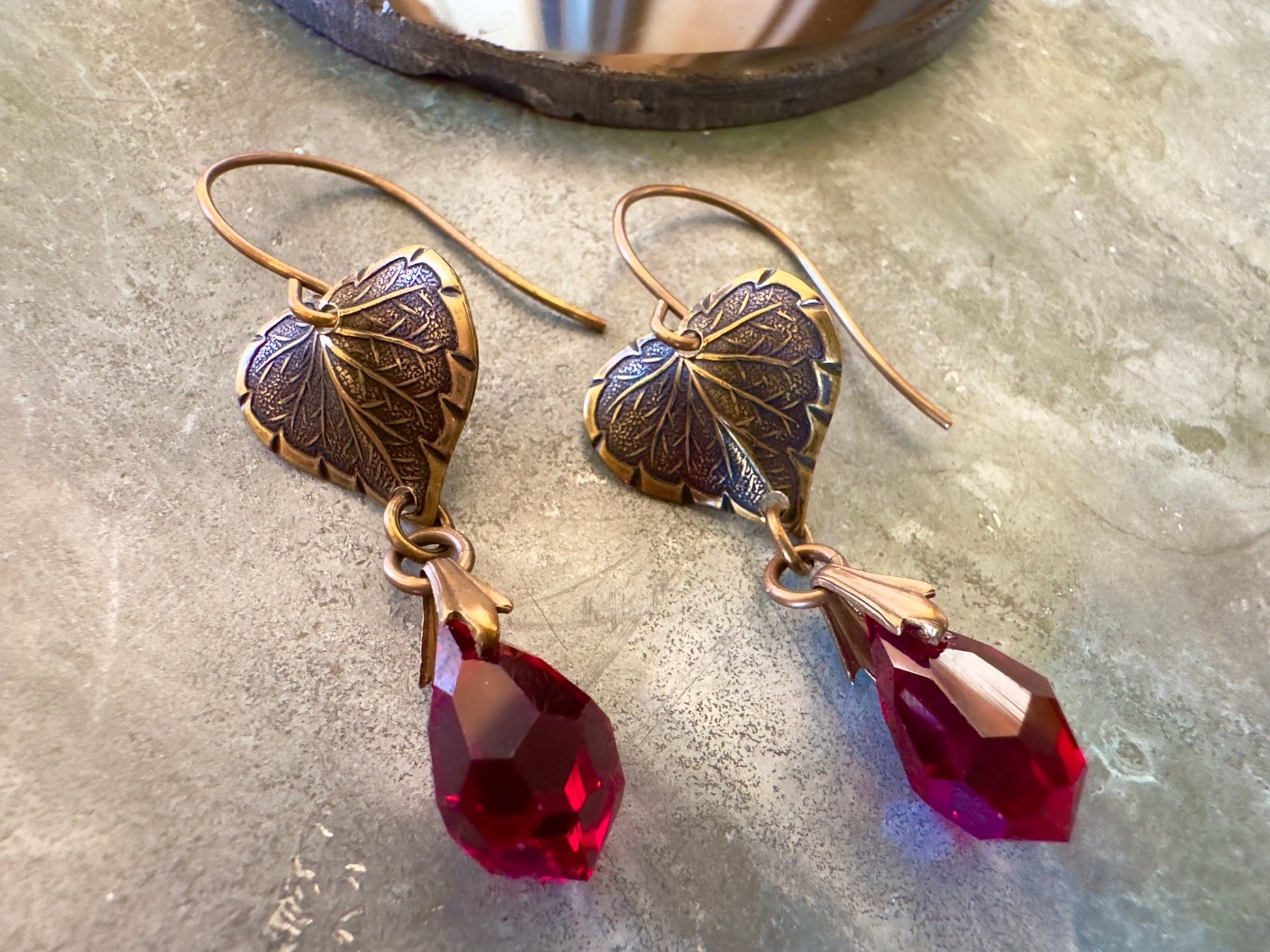 Garnet Romance - Earrings Kit - Vintaj Idaho Design - 7/30/2025 - Vintaj Live Shop ID