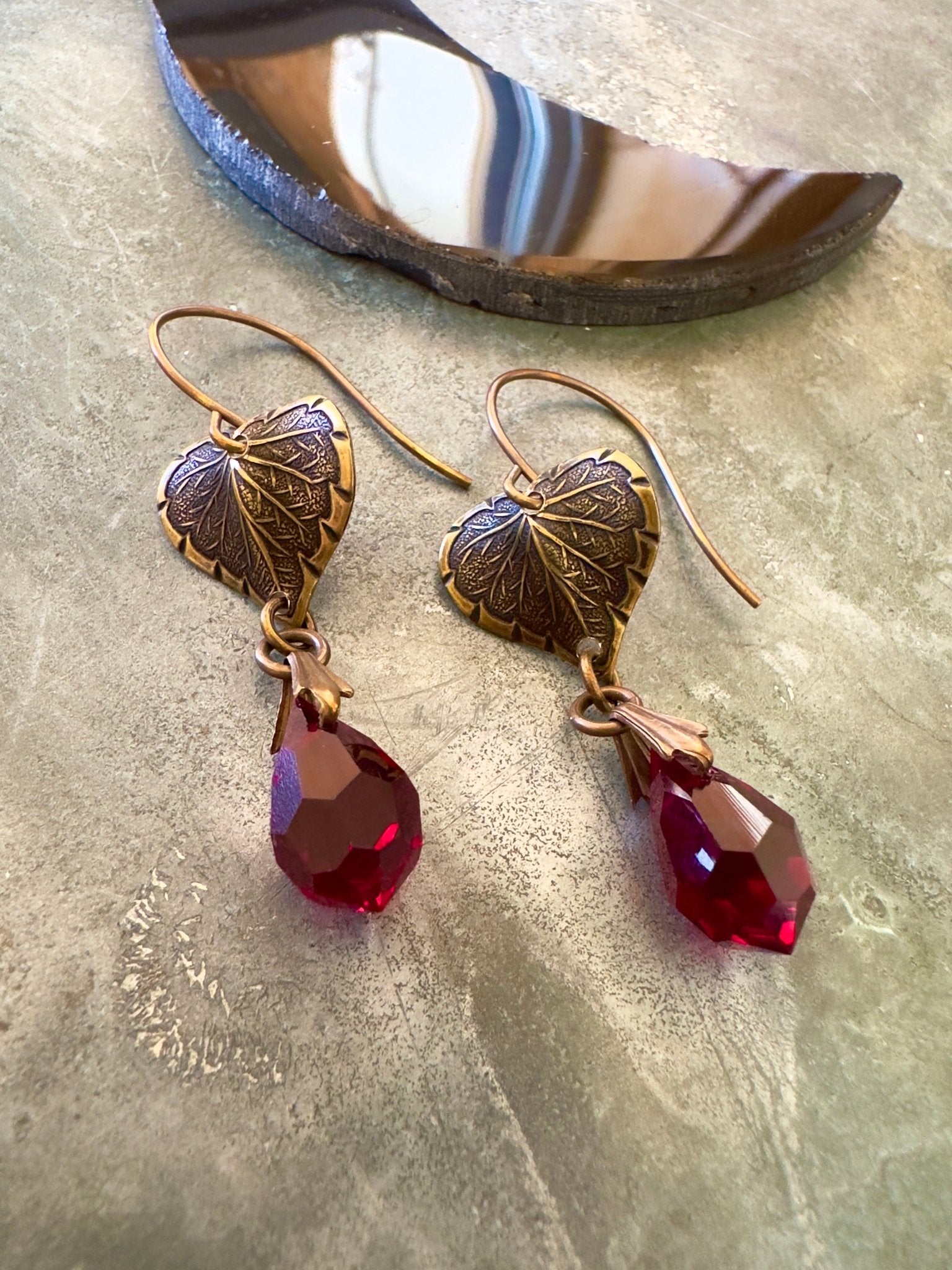 Garnet Romance - Earrings Kit - Vintaj Idaho Design - 7/30/2025 - Vintaj Live Shop ID