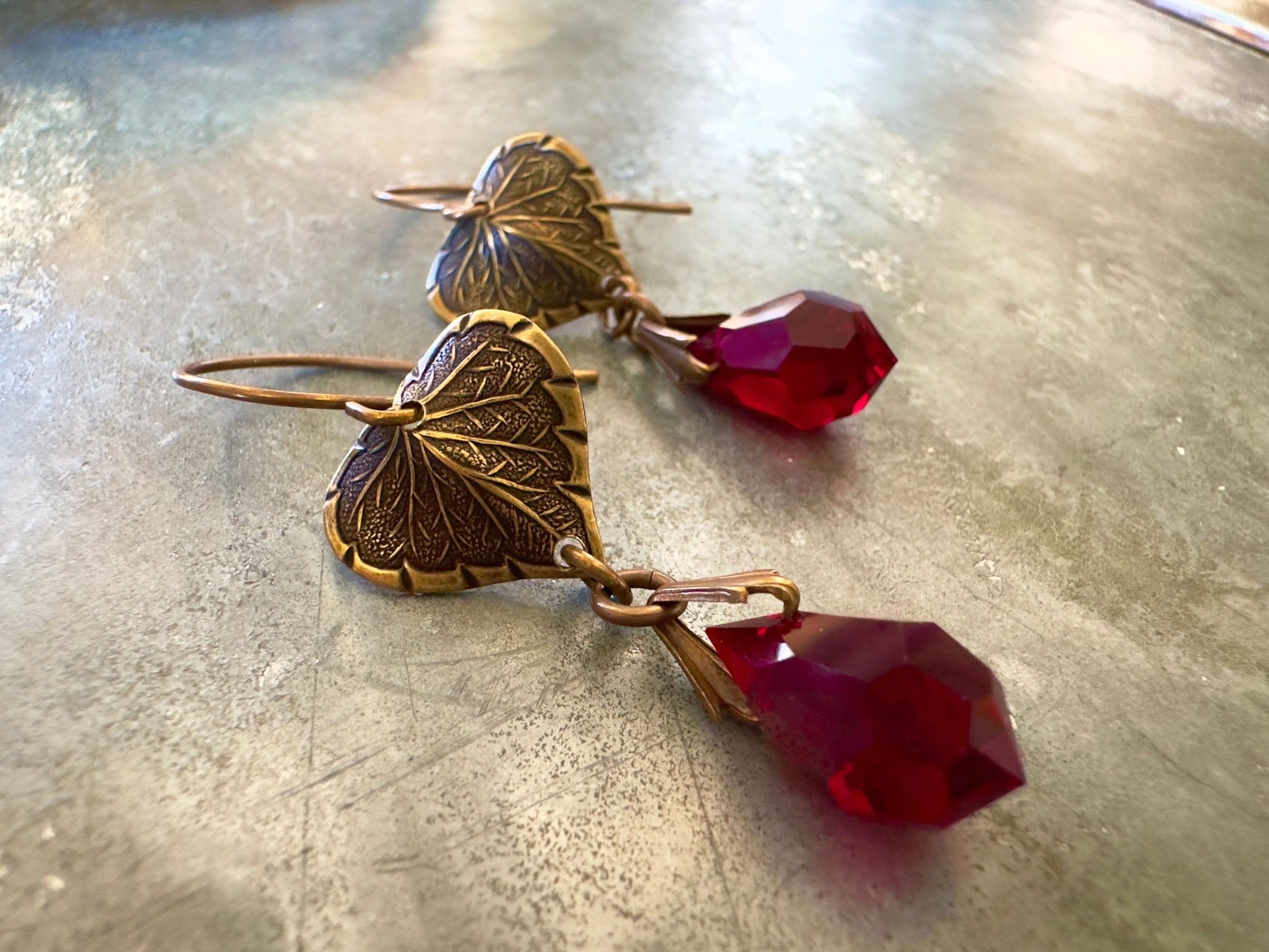 Garnet Romance - Earrings Kit - Vintaj Idaho Design - 7/30/2025 - Vintaj Live Shop ID