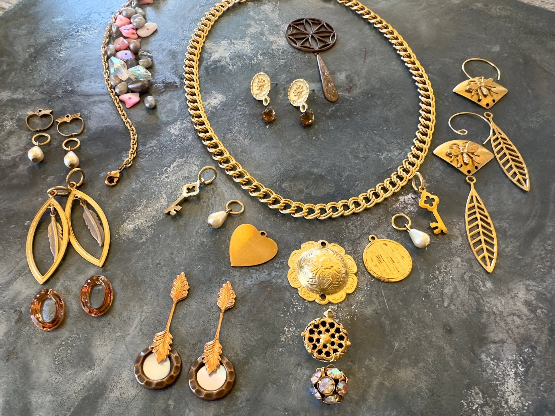 Golden Melange - 14K Plt Designer Deluxe Mix - 5/23/2025 - Vintaj Live Shop ID