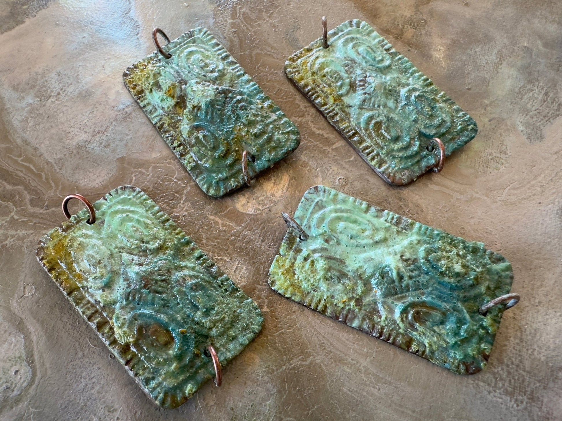 Hand Cold - Enameled “Deco Relic” Pendant - Vintaj Idaho Design - 7/25/2025 - Vintaj Live Shop ID