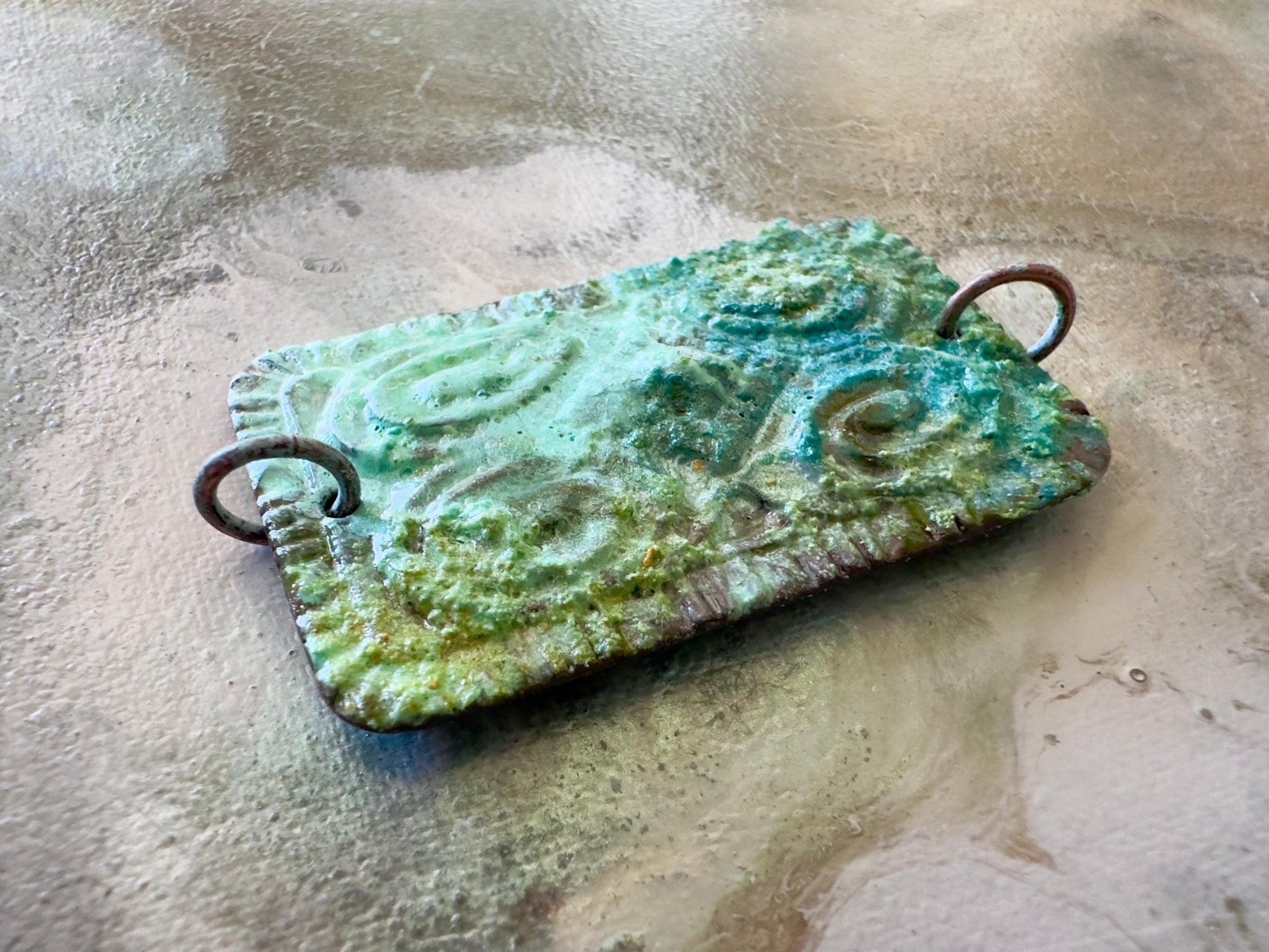 Hand Cold - Enameled “Deco Relic” Pendant - Vintaj Idaho Design - 7/25/2025 - Vintaj Live Shop ID