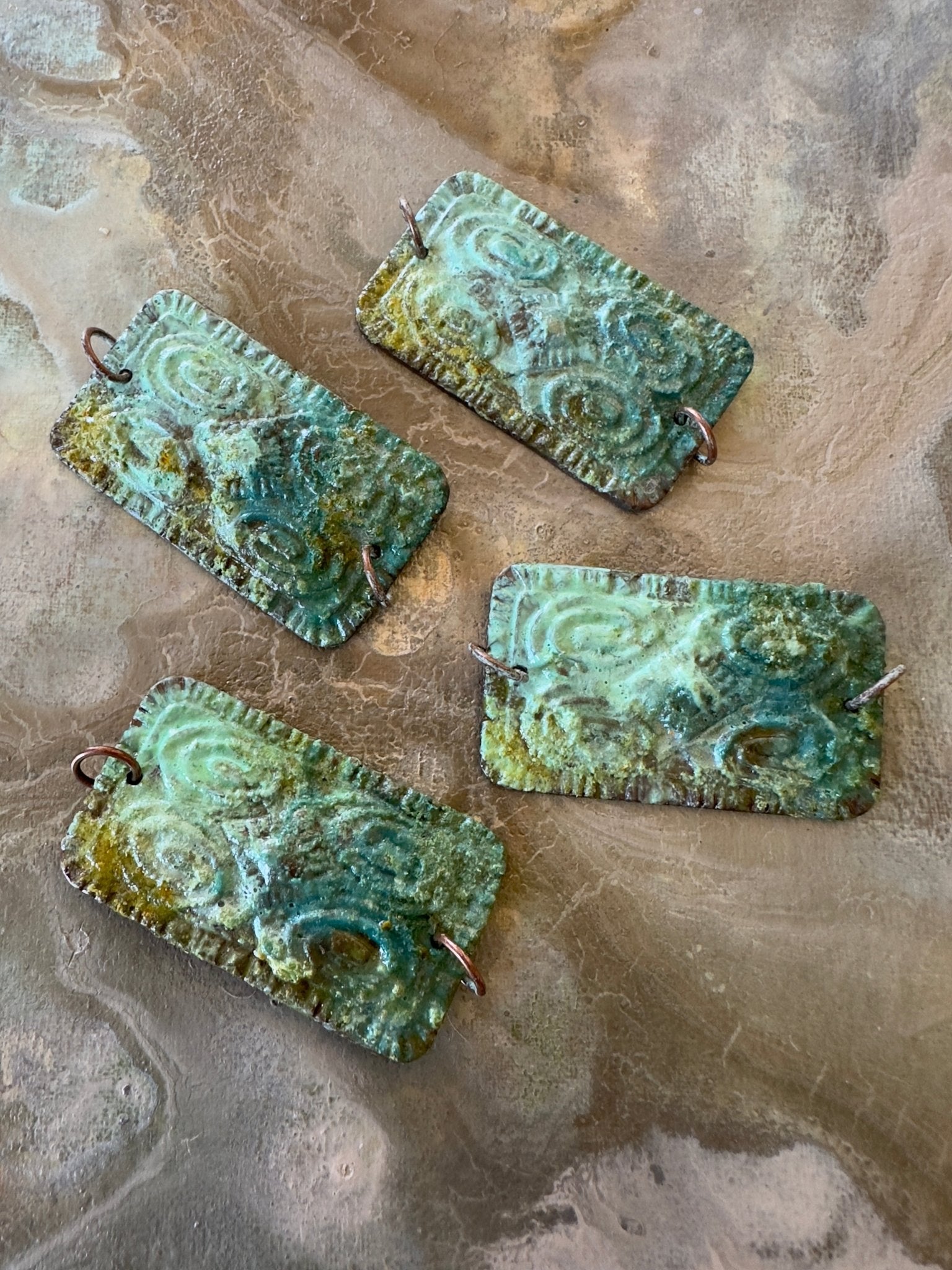 Hand Cold - Enameled “Deco Relic” Pendant - Vintaj Idaho Design - 7/25/2025 - Vintaj Live Shop ID