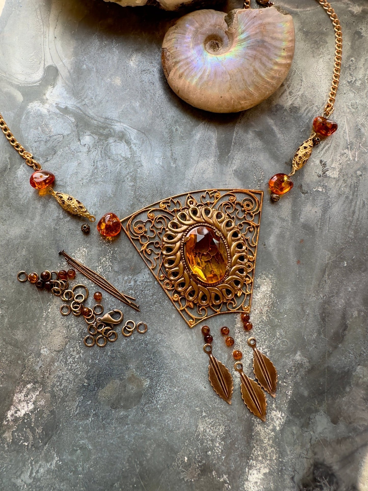 Jeweled Trellis - Necklace Kit - Vintaj Idaho Design - 9/10/2025 - Vintaj Live Shop ID