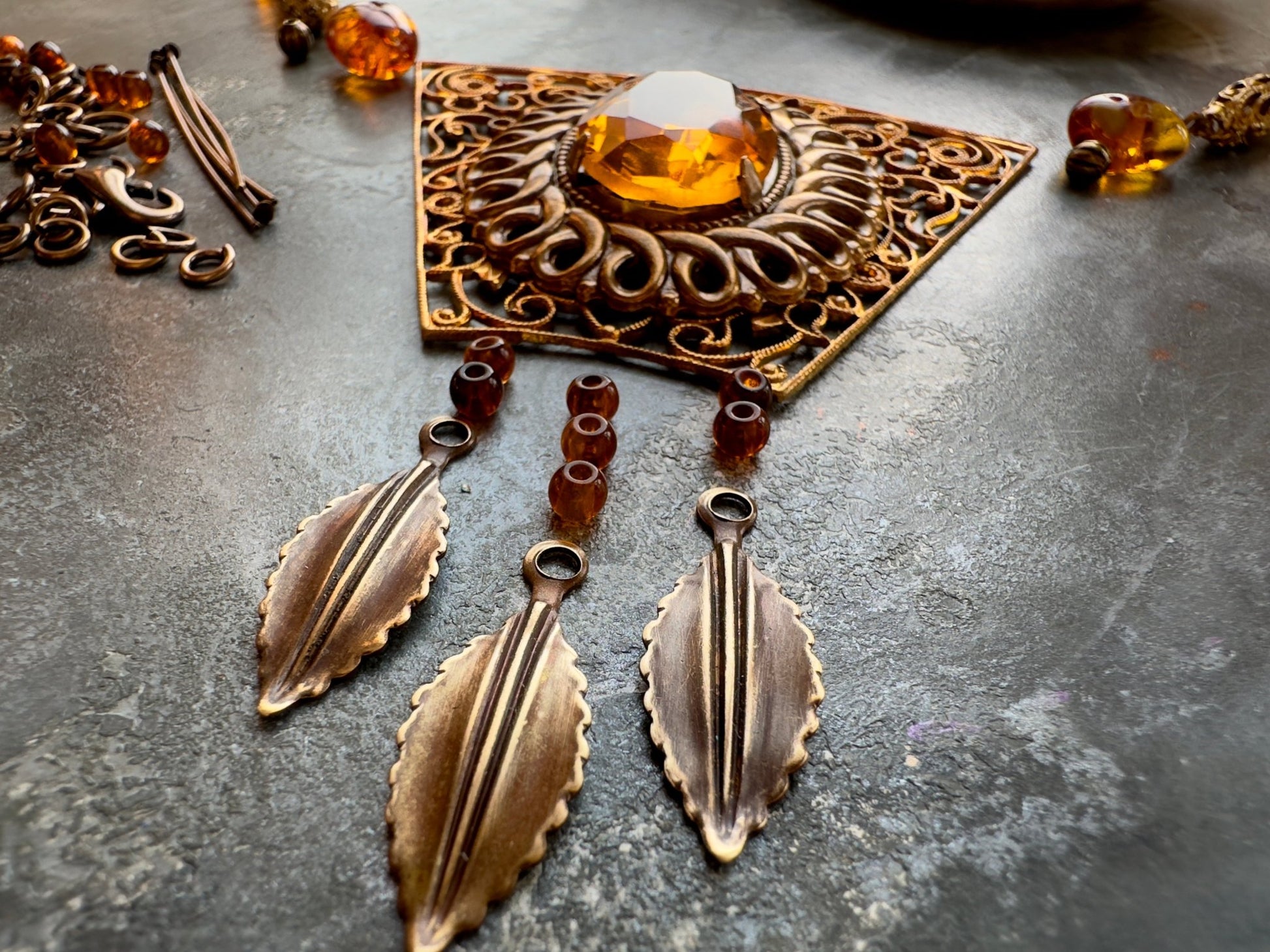 Jeweled Trellis - Necklace Kit - Vintaj Idaho Design - 9/10/2025 - Vintaj Live Shop ID