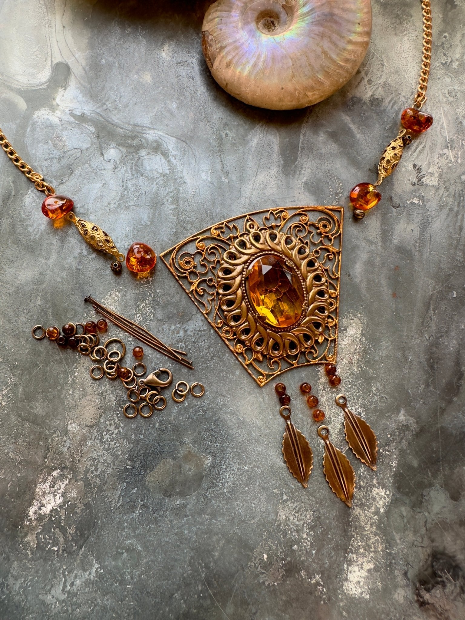 Jeweled Trellis - Necklace Kit - Vintaj Idaho Design - 9/10/2025 - Vintaj Live Shop ID