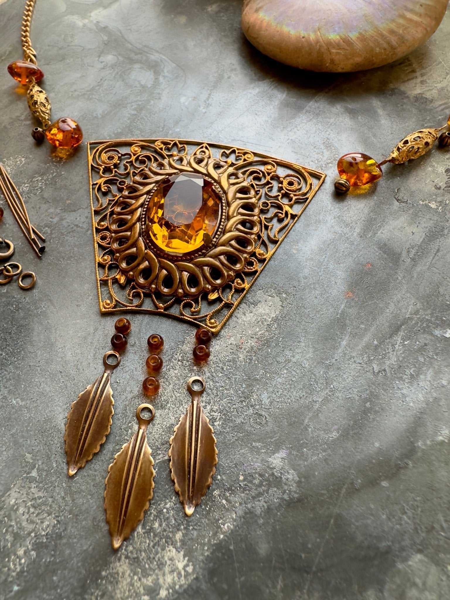 Jeweled Trellis - Necklace Kit - Vintaj Idaho Design - 9/10/2025 - Vintaj Live Shop ID