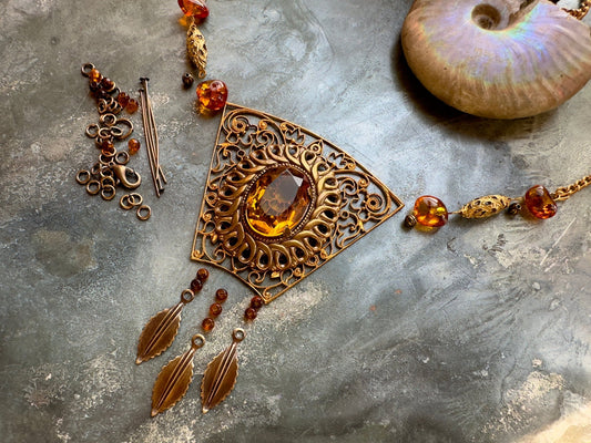 Jeweled Trellis - Necklace Kit - Vintaj Idaho Design - 9/10/2025 - Vintaj Live Shop ID
