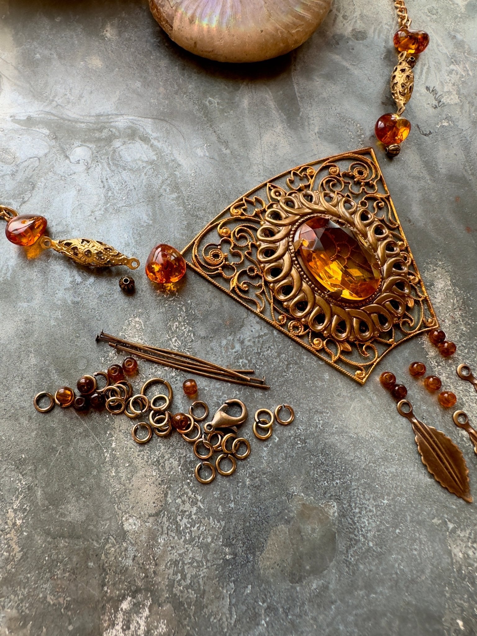 Jeweled Trellis - Necklace Kit - Vintaj Idaho Design - 9/10/2025 - Vintaj Live Shop ID