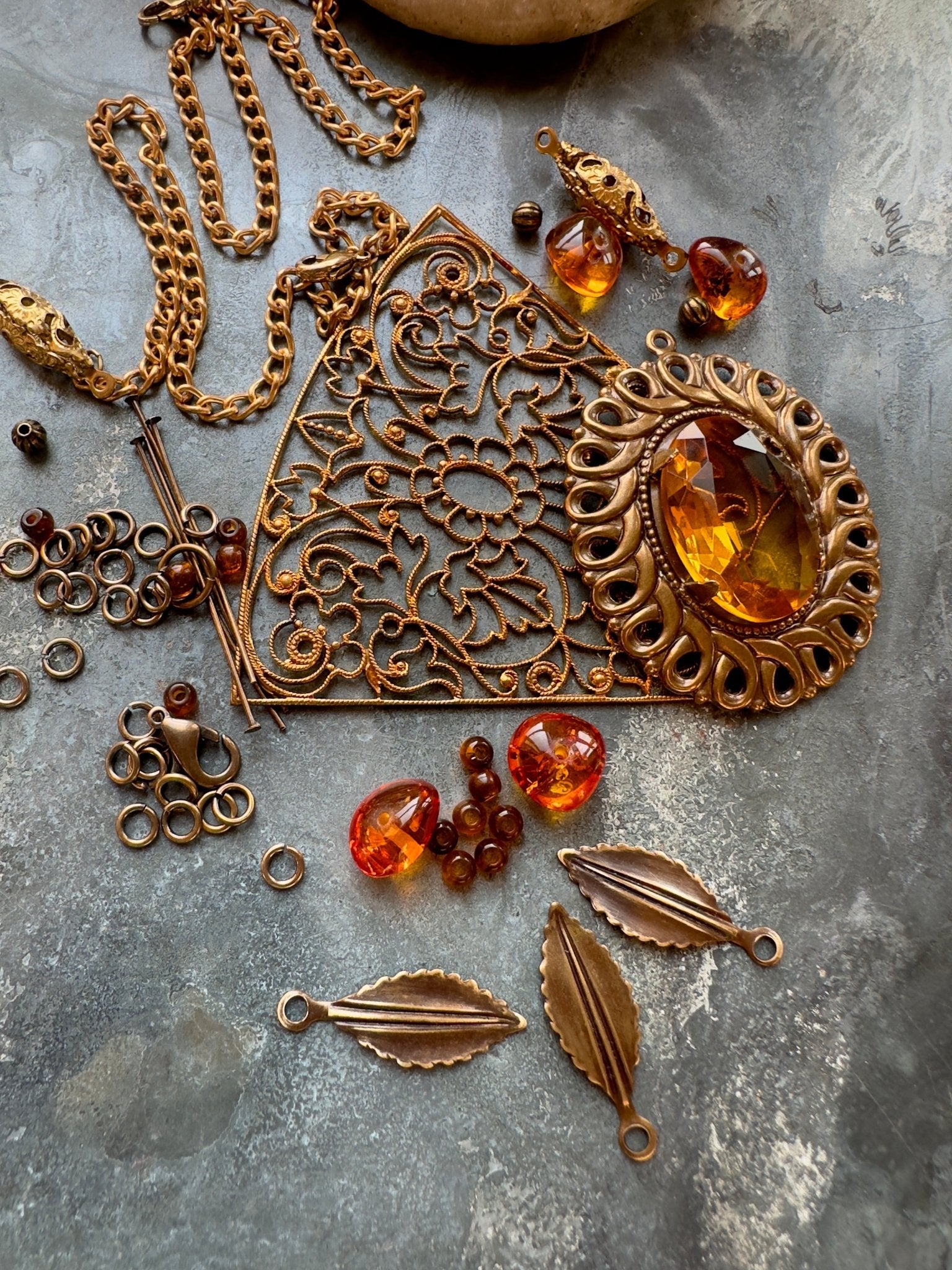Jeweled Trellis - Necklace Kit - Vintaj Idaho Design - 9/10/2025 - Vintaj Live Shop ID