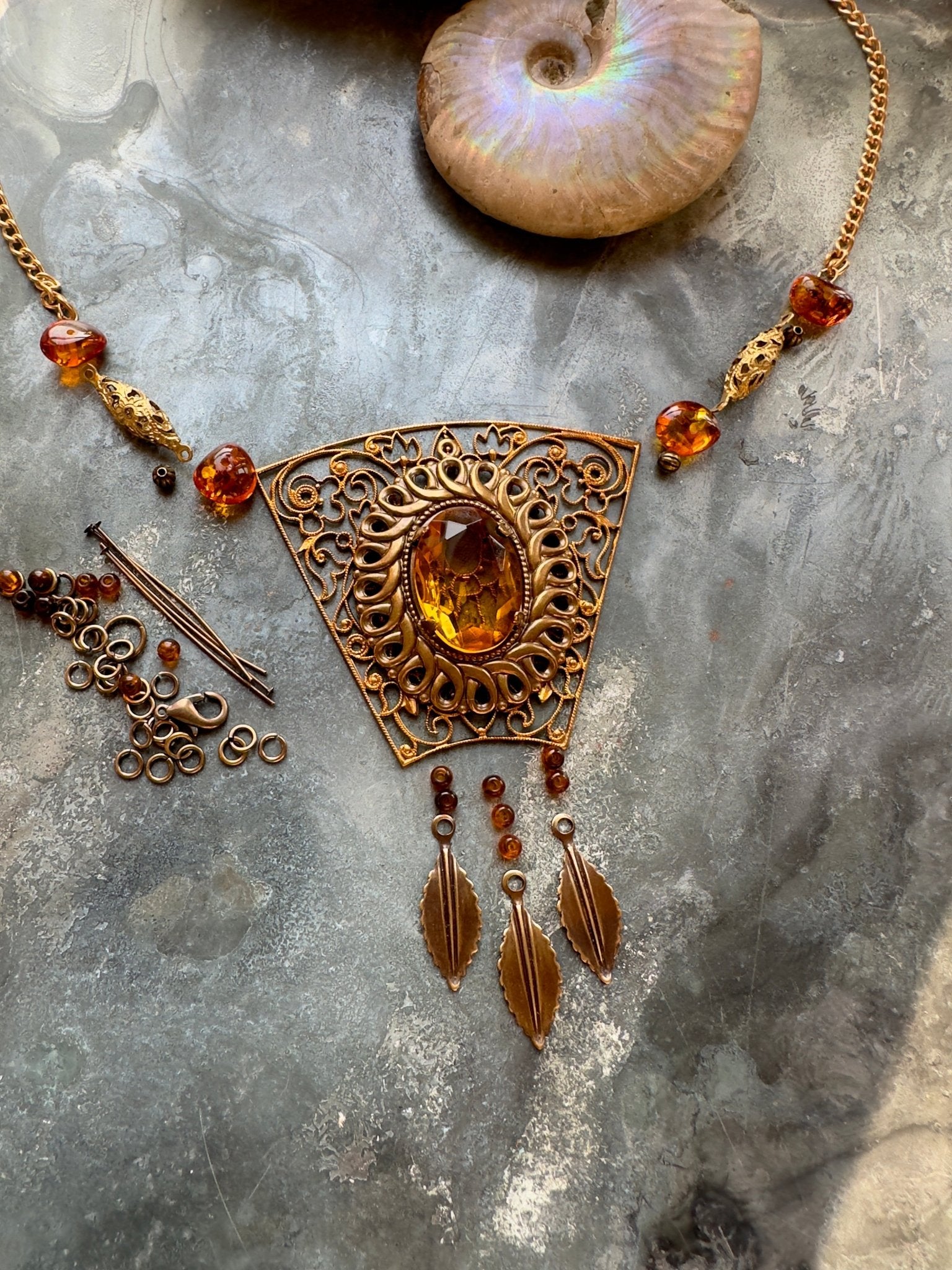Jeweled Trellis - Necklace Kit - Vintaj Idaho Design - 9/10/2025 - Vintaj Live Shop ID