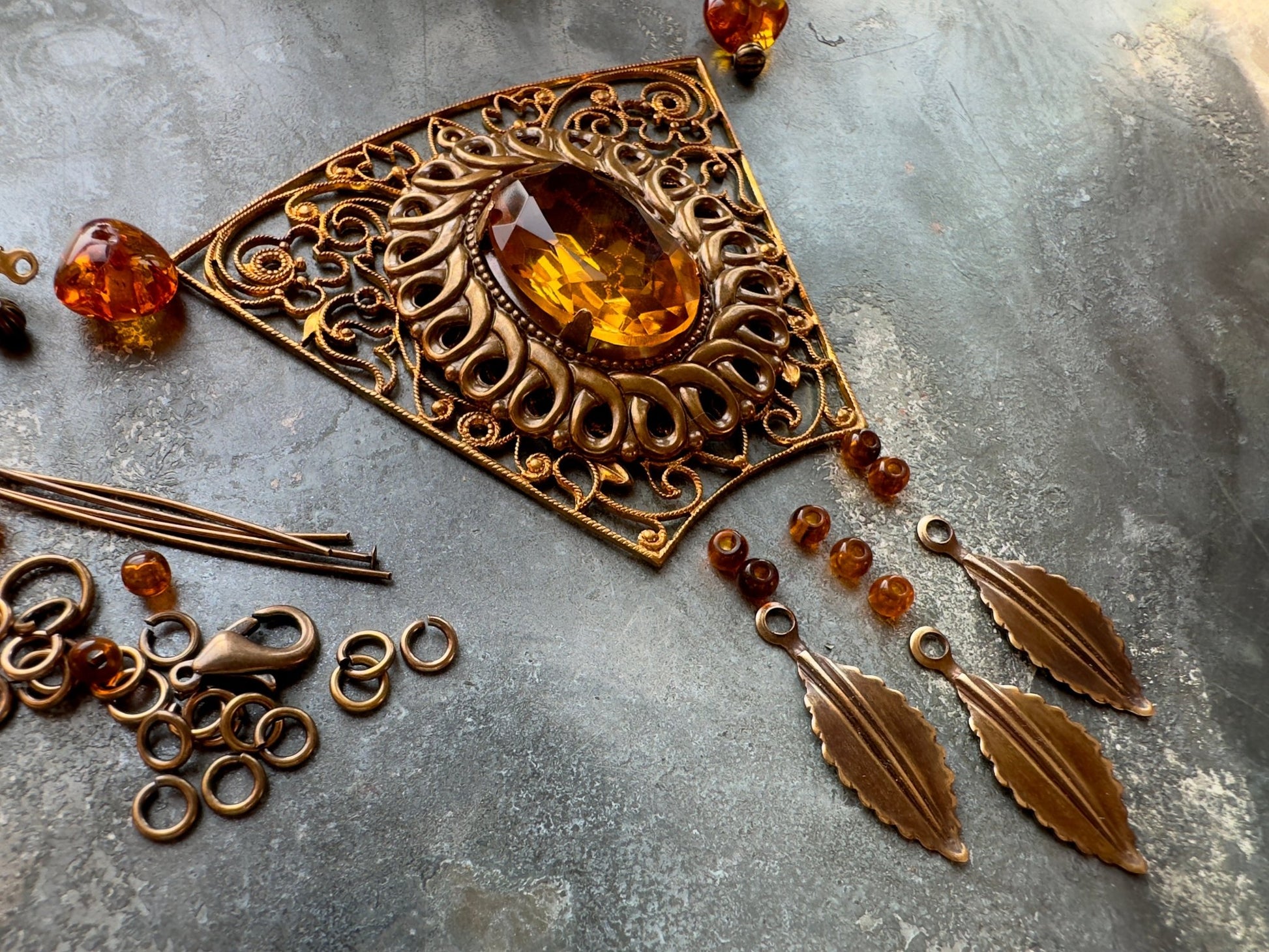 Jeweled Trellis - Necklace Kit - Vintaj Idaho Design - 9/10/2025 - Vintaj Live Shop ID