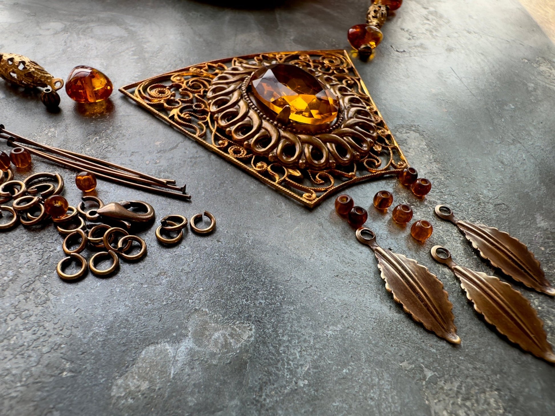 Jeweled Trellis - Necklace Kit - Vintaj Idaho Design - 9/10/2025 - Vintaj Live Shop ID